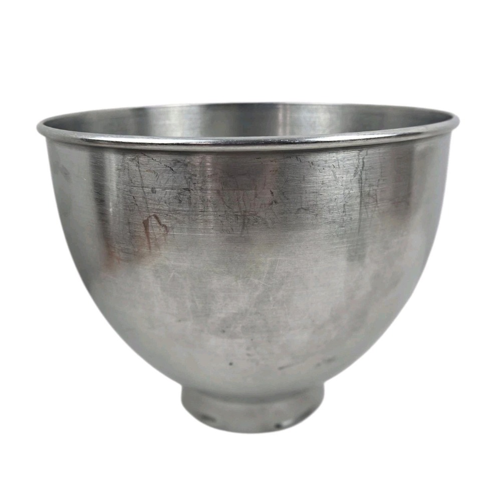 KitchenAid 4.5 Qt K45 Brushed Stainless Steel Mixing Bowl For Stand Mixer